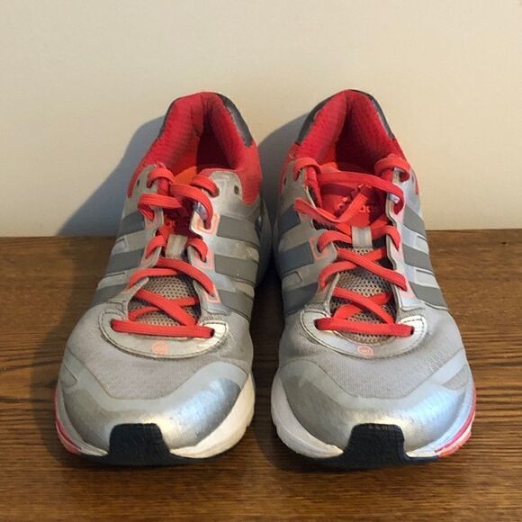 Adidas Women Shoe Supernova Glide V Size 9.5 Silver Pink Running Sneakers - Picture 3 of 10